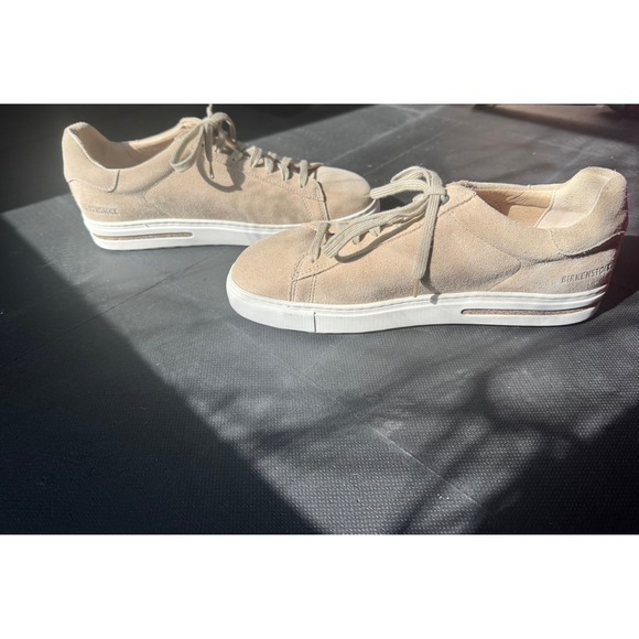 NEW Birkenstock Suede Sneakers Sand Beige Mens 8 Womens 10 EU 41. - Picture 2 of 5